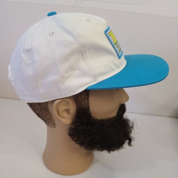Hoonigan Industries Snapback Hat Blue White Baseball Cap HI Patch Adjustable - Picture 4 of 8